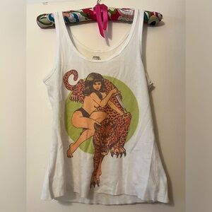 Shop Hellbound Vintage Jaguar and lady with Dagger Tank